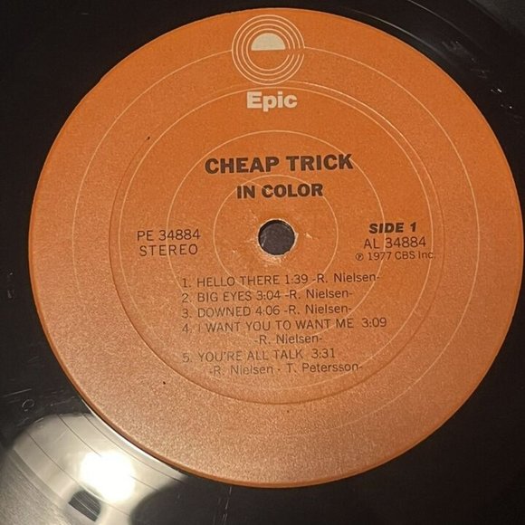 Cheap Trick vg+ original GF LP In Color and in Black and White - Picture 6 of 7